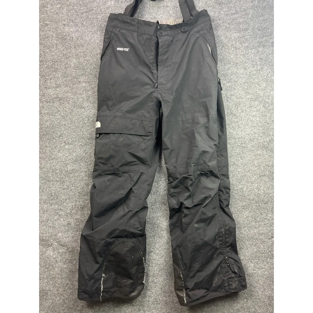 The North Face GORE-TEX Snow Pants Mens XL Black Ski Snowboard Bibs Pants